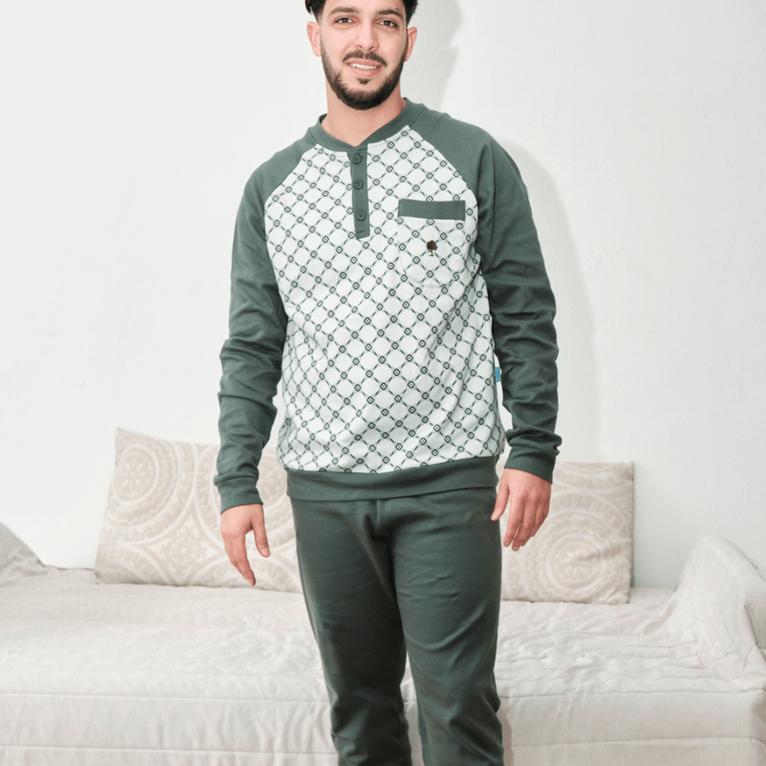 Homem | Pijama Bolso - 100% Algodão - Sonho Renovado