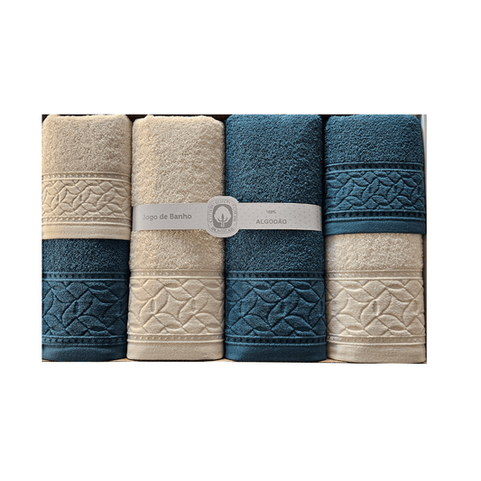 Jogo de Banho 6 Peças 100% Algodão 450/475gr - 100% Algodão - Sonho Renovado