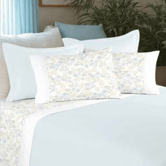 Jogo de Lençóis ASA "Flora" 100% Algodão – Floral Delicado | Fabricado em Portugal - 100% Algodão - Sonho Renovado