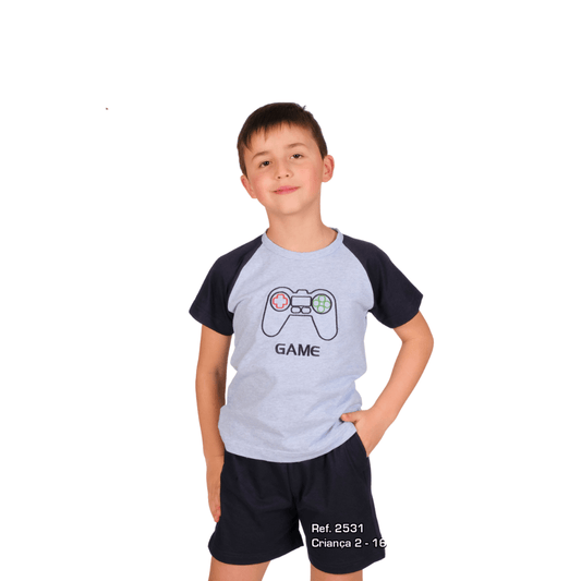 Menino | Pijama GAME da MARBIL - 100% Algodão - Sonho Renovado