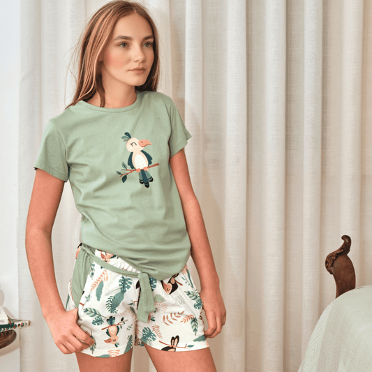 Mulher | Pijama Tucano da Sileo - 100% Algodão - Sonho Renovado