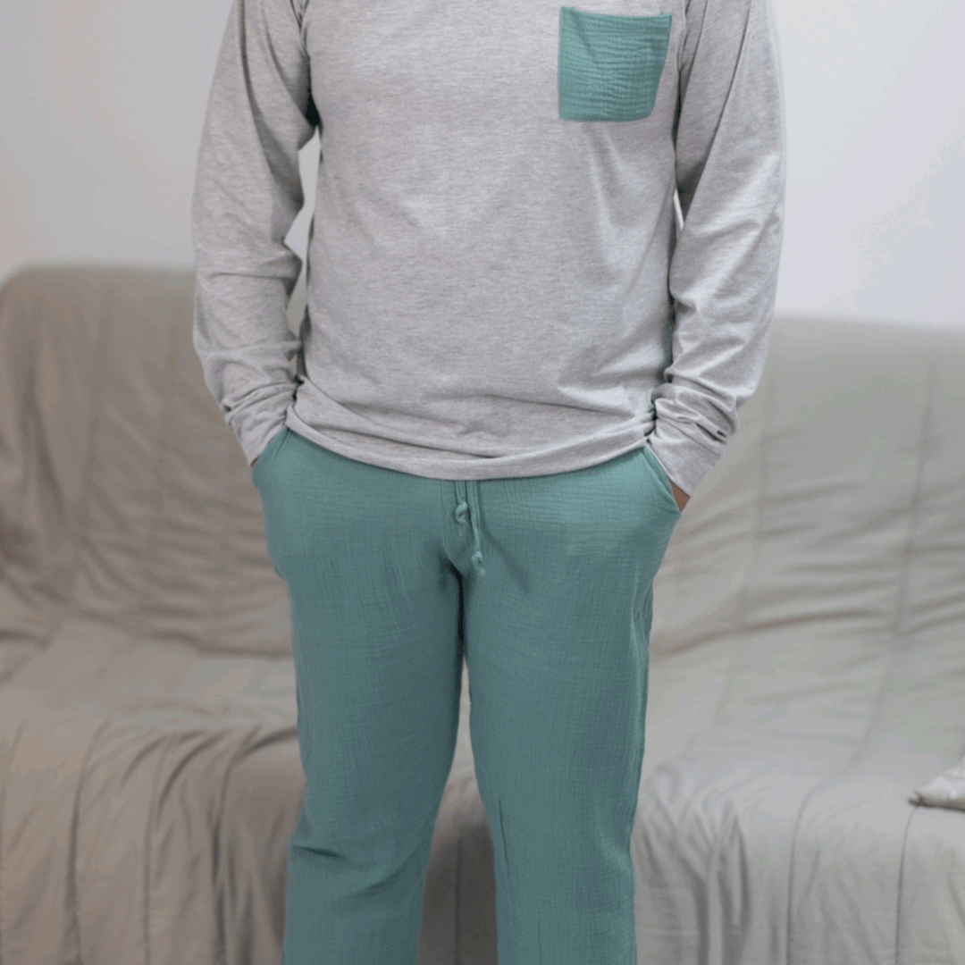 Pijama de Homem Modern Confort – 100% Algodão | Fabricado em Portugal - Sonho Renovado